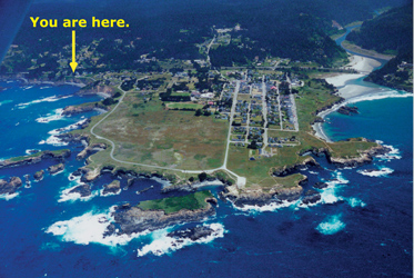 Postcard for Agate Cove Inn, Mendocino