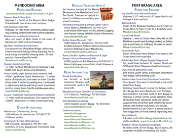 Family Fun Brochure for Mendocino Study Club (Back)