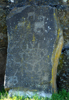 Petroglyphs at Horsethief Lake