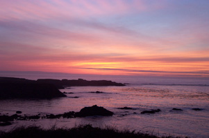 Sunset at Agate Cove Inn, Mendocino