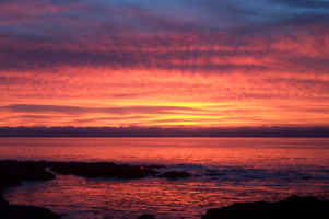 Sunset at Agate Cove Inn, Mendocino
